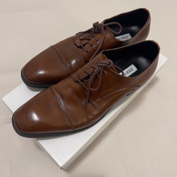 Steve Madden Men's Brown Leather Dress Shoes Size US 9 - Picture 2 of 9